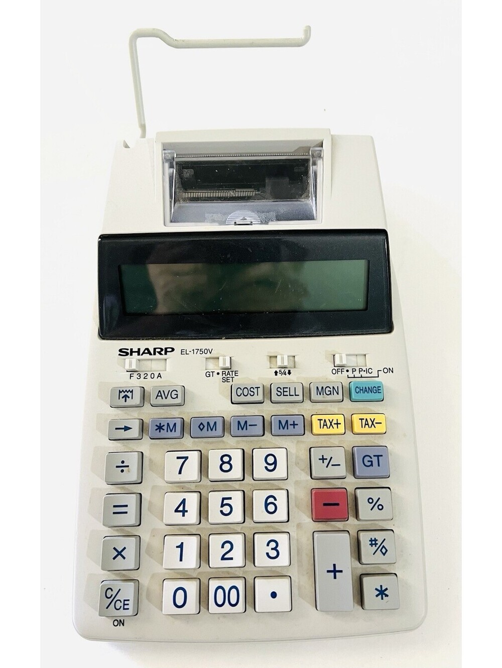 Sharp EL-1750V Printing Calculator Desktop Adding Machine Tested Working